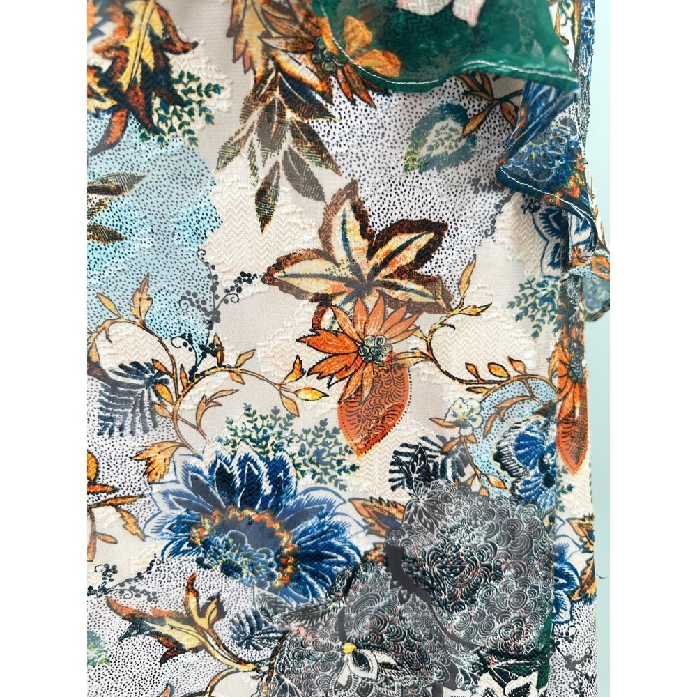 Rachel‎ Roy Floral High Low Dress Ruffle Chiffon Boho Romantic Cottagecore Sz 8 - Picture 5 of 8